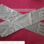 Bridal Accessories-White or Ivory Satin Lace Beaded Finger Wedding Gloves G15