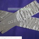 Bridal Accessories-White or Ivory Satin Ruffled Finger Wedding Gloves G21