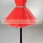 2012 Halter Blue Red Organza Beaded Cocktail Dress Homecoming Dress Graduation Dress G006