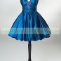 2012 Halter Blue Red Taffeta Ruffled Cocktail Dress Homecoming Dress Graduation Dress HS020