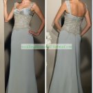 Free Shipping Double Straps Green Chiffon Embroider Beaded the Mother of  Bridal Dress 1(34)