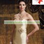 3/4 Sleeves Lace Beaded Jacet Champagne Satin Floor -Length the Mother of  Bridal Dress 1(14)