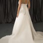 2012 Hot Sale Free Shipping Strapless White Chiffon Empire Maternity Applique Beaded Wedding Dress