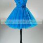 2012 Hot Sale Strapless Red Taffeta Organza Ruffled Beaded Cocktail Dress Homecoming Dress C020