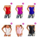 Sexy Lingerie Floral Brocade Overbust Corset Sweetheart with Lace Up Back  Bodysuits S17