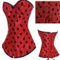 Sexy Lingerie Floral Brocade Overbust Corset Sweetheart with Lace Up Back  Bodysuits S26