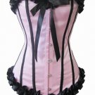 Sexy Lingerie Floral Brocade Overbust Corset Sweetheart with Lace Up Back  Bodysuits S35