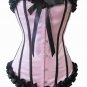 Sexy Lingerie Floral Brocade Overbust Corset Sweetheart with Lace Up Back Bodysuits S35