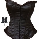 Sexy Lingerie Floral Brocade Overbust Corset Sweetheart with Lace Up Back  Bodysuits S36