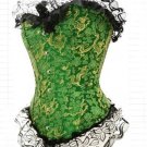 Sexy Lingerie Floral Brocade Overbust Corset Sweetheart with Lace Up Back  Bodysuits S39-3