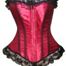 Sexy Lingerie Floral Brocade Overbust Corset Sweetheart with Lace Up Back  Bodysuits S39-4