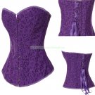 Sexy Lingerie Floral Brocade Overbust Corset Sweetheart with Lace Up Back  Bodysuits S42-1