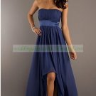 2012 Hot Sale Strapless Blue Chiffon Bridesmaid Dress Evening Dress 49-5