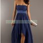 2012 Hot Sale Strapless Blue Chiffon Bridesmaid Dress Evening Dress 49-5