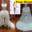 Sexy Saghetti Straps White Lace Pleated Organza Wedding Dress Tea Length Hi-lo Beach Bridal Gown