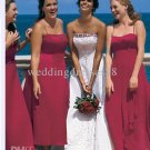 Retail Hot Sale Strapless Bridal Gown White Red Satin Embroider Beaded Wedding Dress AN045