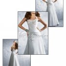 A Line Halter Straps White Chiffon Wedding Dress Beaded Beach Bridal Gown