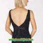 Double Straps Black Tulle Lace Ruffled Applique Beaded Mother of the Bridal Dress