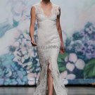 2012 New Style Double Straps White Ivory Lace Applique Bridal Gown wedding dress CS7