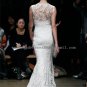 2012 New Style Double Straps White Ivory Lace Applique Bridal Gown wedding dress CS7