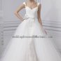 2012 New Style Double Straps White Ivory Lace Bowknot 5 layers Tulles Bridal Gown wedding dress CS21