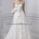 2012 New Style Strapless White Ivory Lace Belt Bridal Gown wedding dress CS22