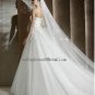 2012 New Style Strapless White Ivory Tulle Pleat Applique Beaded Bridal Gown wedding dress CS26