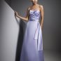 2013 Hot Sale Strapless Little Purple Satin Pleat Beaded Bridesmaid Dress Evening Dress Party Dress