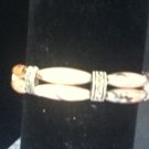 irridescent peach tribal style bracelet