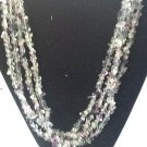 multistranded rainbow flourite necklace