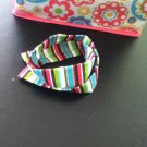 Multi colored stripe head wrap