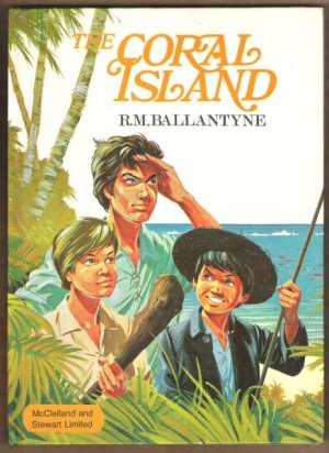 CORAL ISLAND by R.M. Ballantyne, Hardcover 1969, Scarce Editio