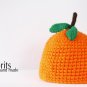 Mandarin orange baby hat