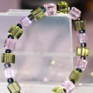 Pink & green cubed stretch