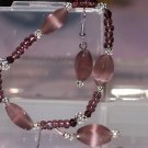 Mauve & Silver stretch set