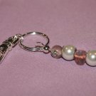 Pink-n-pearl key chain