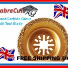 Sabrecut Carbide Grout Blade. For Bosch Fein Worx Oscillating Multi-tools.