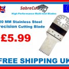 SabreCut 20mm Stainless Steel Multi Tool Blade. For Bosch Fein Worx Oscillating Multi-tools.