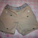 3-6 Gymboree Prep Club Khaki Embroidered Turtle Shorts