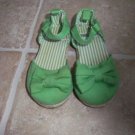 sz 5 c  Gymboree Tennis Match Green Espadrilles Sandal Shoes