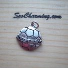 Old Stock 925 Sterling Silver Charm 2-D*Soccer Rules*  Ball
