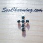 NEW 925 Sterling Silver Charm *Emerald Green* Swarvoski Crystal Cross 12mm