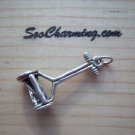 NEW 925 Sterling Silver Charm 3-D *Old push Lawn Mower*Garden Grass yard