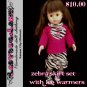 Zebra Skirt and Shirt Set