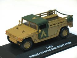 Hummer pick up U.S. Army Desert Storm 1/43 die cast model car (Rare)