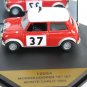 Morris Cooper S #37 1st Monte Carlo 1964 1/43 die cast model car (Rare)
