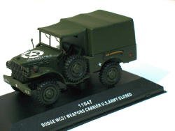 Dodge WC51 Weapons Carrier U.S. Army closed 1/43 die cast model car (Rare)