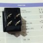 Arcolectric Rocker Switch, DPST, Black w/o I/O (Lot of 5 pcs)
