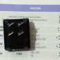 Arcolectric Rocker Switch, DPST, Black with I/O (Lot of 5 pcs)