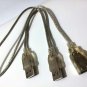 USB 2.0 Y Cable 2 Males to Female For External Computer Devices (MtoM=29cm, MtoF=59cm)